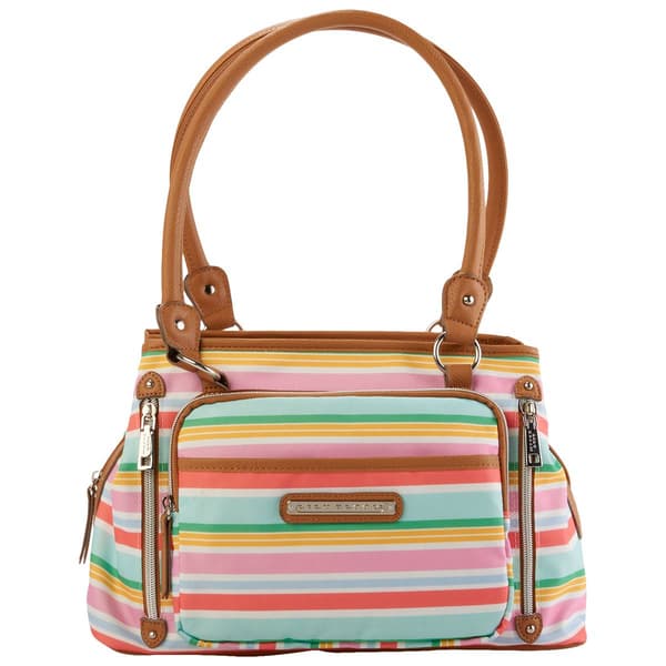 Lily Bloom Maggie Satchel Sunshine Stripe Boscov's