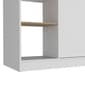 FM FURNITURE Carnation White Kitchen Island - image 4