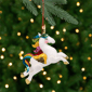 Northlight Plush Leaping Rainbow Unicorn Christmas Ornament - image 1