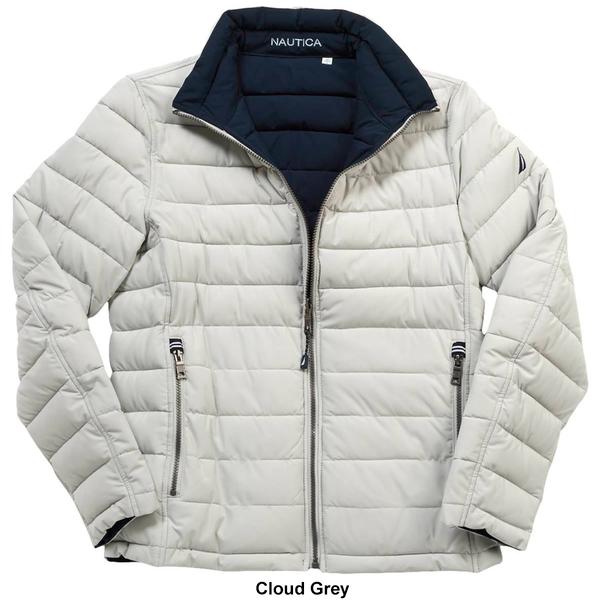 Mens Nautica Quilted Reversible Coat