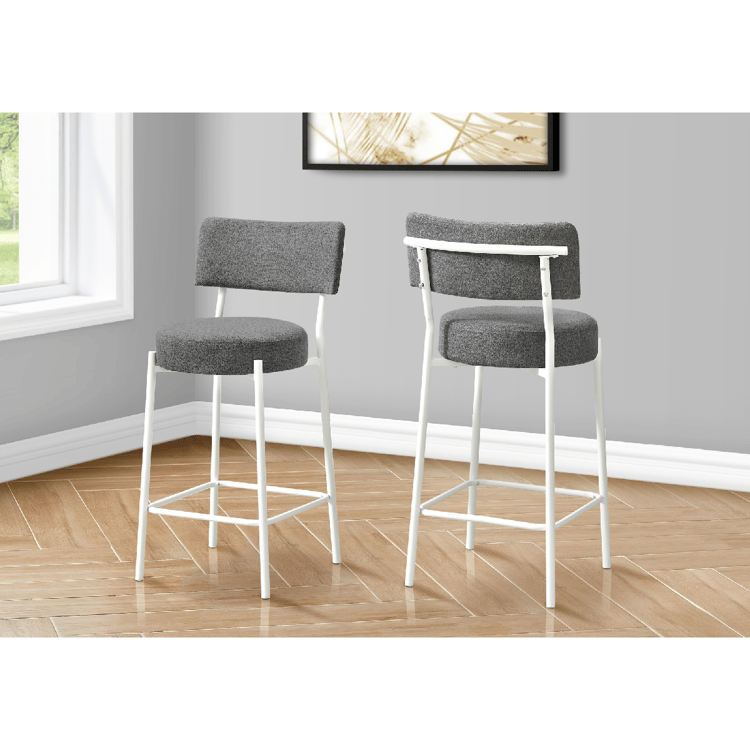Monarch Specialties Contemporary Modern Barstool - Set Of 2