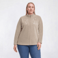 Plus Size Hasting & Smith Long Sleeve Floral Fleece Jacket - image 1