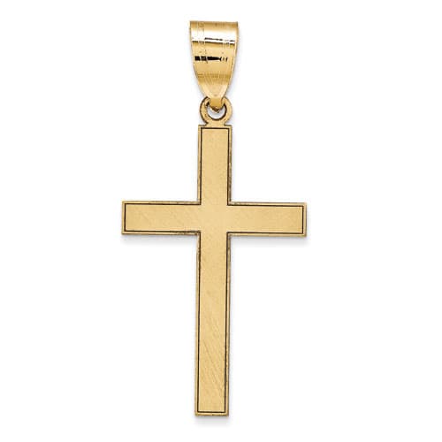 Gold Classics(tm) 14kt. Yellow Gold Cross Pendant - image 