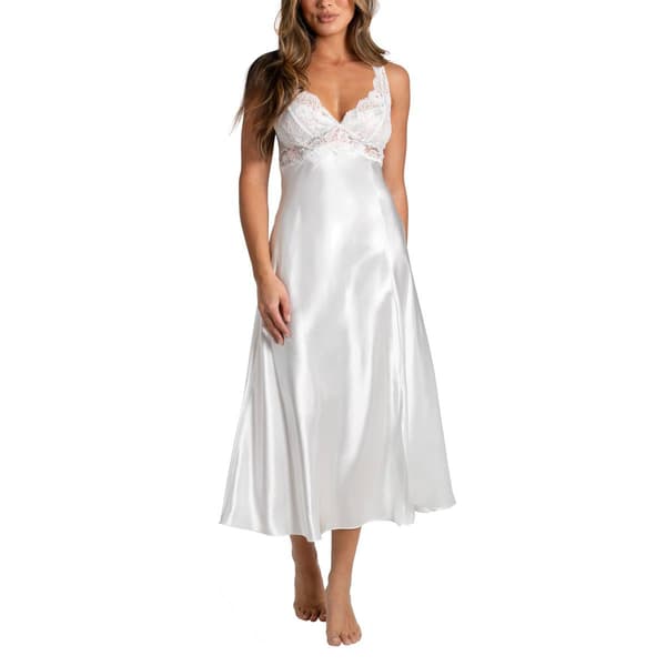 Womens Linea Donatella Bridal Bouquet Satin Nightgown