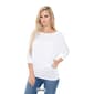 Womens White Mark Banded Dolman Center Marled Top - image 14