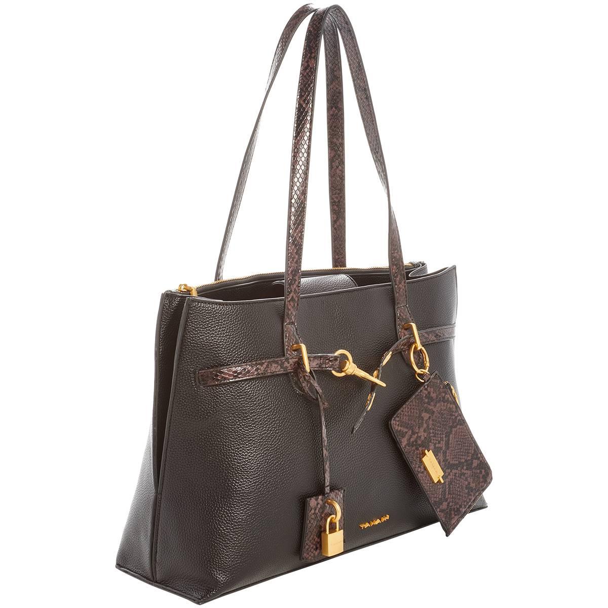 Tahari Ginny Snake Trim Tote