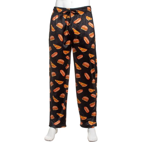 Mens Preswick & Moore(R) Pizza/Hotdog/Hamburger Pajama Pants - image 