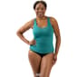 Womens Dolfin® Aquashape Deep Scoop Neck Tankini Top - image 3