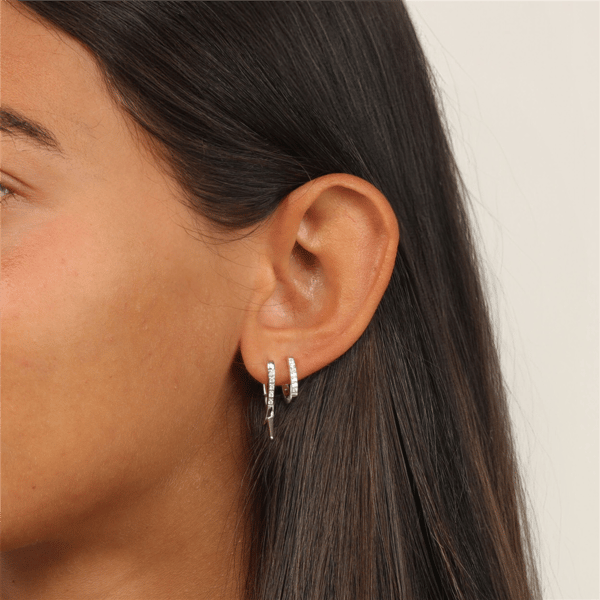 Brilliant Grown 1/10ctw. Lab-Grown Diamond Hoop Earrings