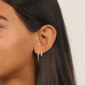 Brilliant Grown 1/10ctw. Lab-Grown Diamond Hoop Earrings - image 3