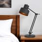 HomeRoots 33in. Black Metal Adjustable Desk Table Lamp - image 4