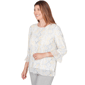 Womens Alfred Dunner Al Fresco Python Flutter Sleeve Blouse - image 3