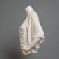 Womens MSK Chiffon Pearl Trim Cold Shoulder Elbow Sleeve Blouse - image 4