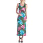 Plus Size 24/7 Comfort Apparel Floral Racerback Maternity Dress - image 1