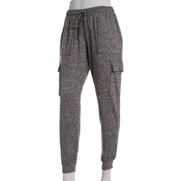 Juniors No Comment Ultra Soft Light Weight Marled Cargo Joggers