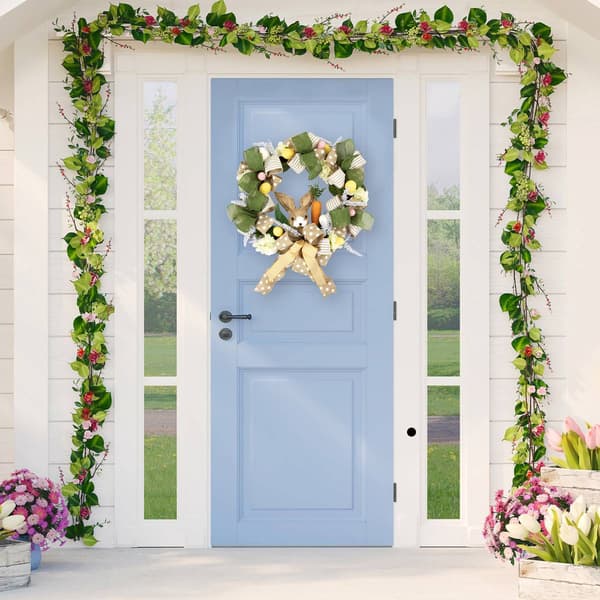 Northlight Seasonal Bunny & Bows Floral Easter Wreath