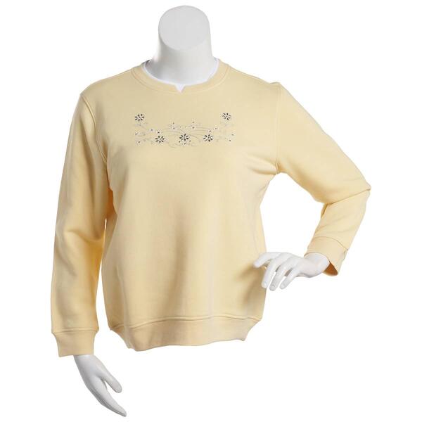 Womens Hasting & Smith Silver Swirl & Pearls Sweatshirt - image 
