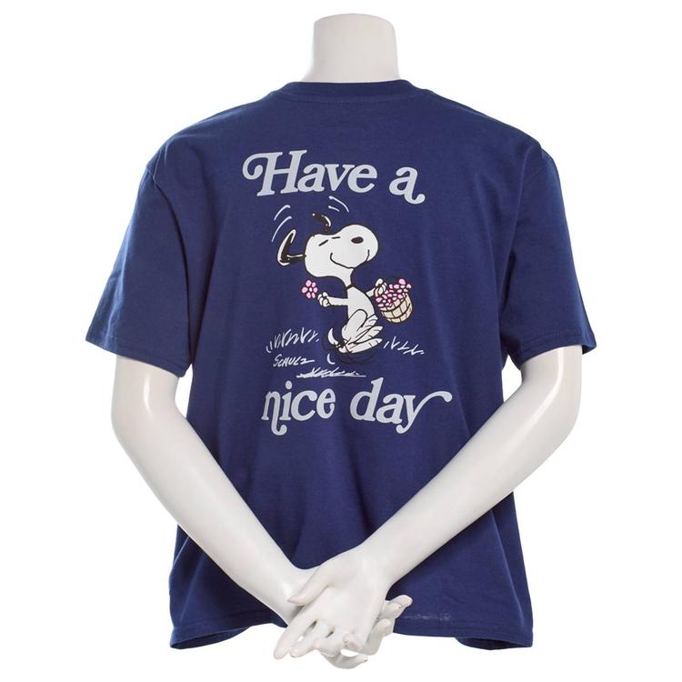 Juniors Hybrid Peanuts™ Snoopy Nice Day Girlfriend Tee