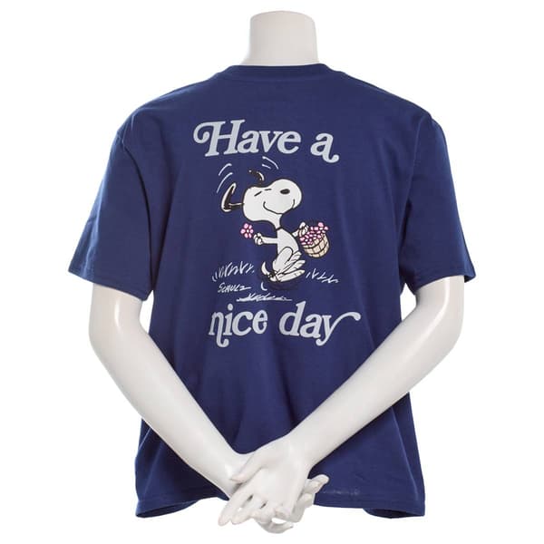 Juniors Hybrid Peanuts™ Snoopy Nice Day Girlfriend Tee