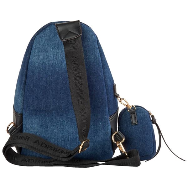 Adrienne Vittadini Moxie Denim Sling Bag w/ Removable Pouch