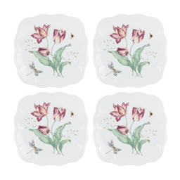 Lenox(R) Butterfly Meadow(R) Square Accent Plates - Set of 4