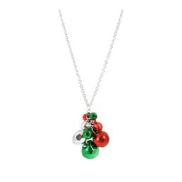 Jingle Bell Beaded Cluster Necklace