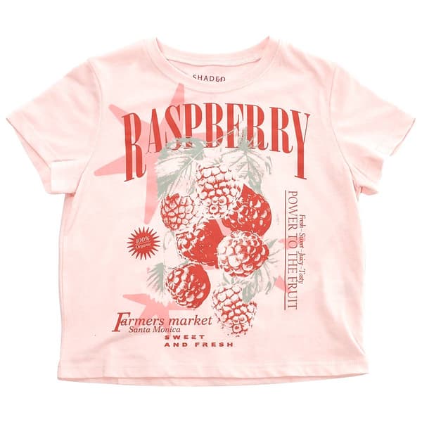 Girls (7-16) Shaded Pink Raspberry Tee - image 