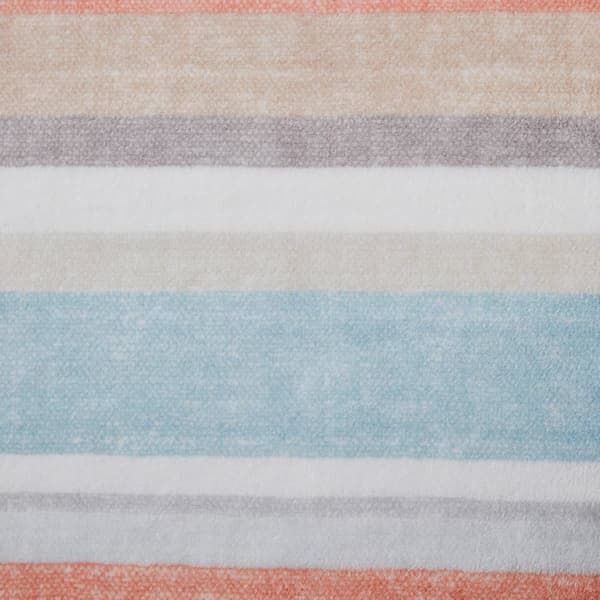 Wrangler Glen Canyon Stripe Plush-Fleece Reversible Blanket