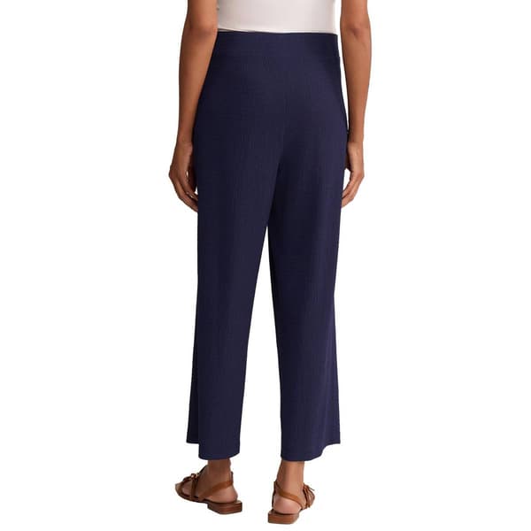 Womens Jones New York Crinkled Wide Leg Crop Dress Pants