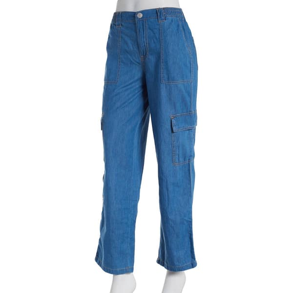Juniors Almost Famous&#40;tm&#41; Billie Chambray Cargo Skater Pants