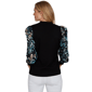 Womens Emaline Feminine Mystique Long Floral Sleeve Sweater - image 2