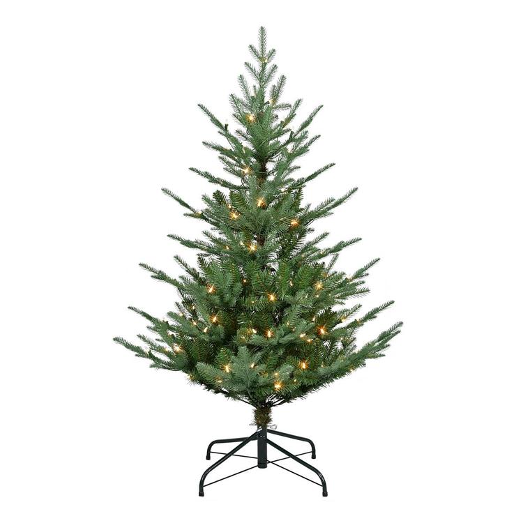 Puleo International 4.5ft. Pre-Lit Hillside Christmas Tree