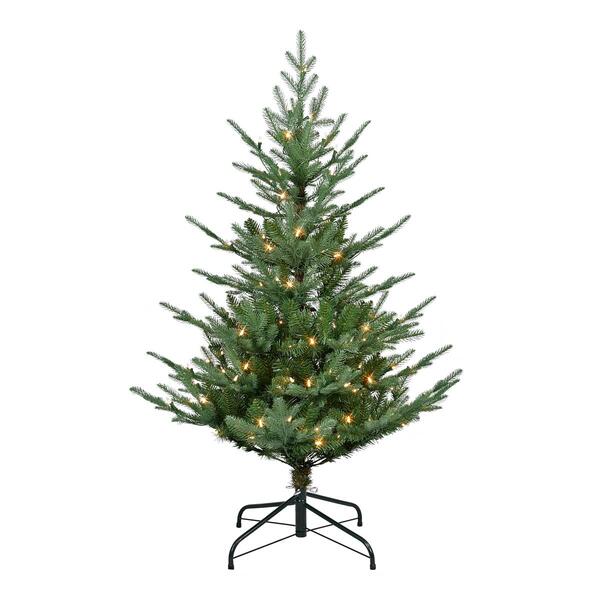 Puleo International 4.5ft. Pre-Lit Hillside Christmas Tree - image 