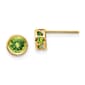 Gemstone Classics&#40;tm&#41; Yellow Gold 5mm. August Stud Earrings - image 1