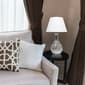 Elegant Designs Juliet Ceramic Table Lamp w/Metallic Silver Base - image 4
