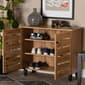 Baxton Studio Gisela Oak Brown Wood 2-Door Shoe Storage Cabinet - image 8