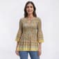 Petite Floral & Ivy 3/4 Sleeve Ditsy Floral Pleater Blouse - image 1