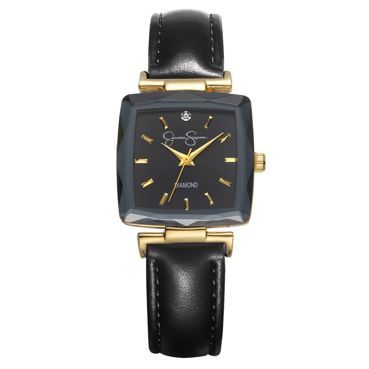 Jessica Simpson Gold-Tone Genuine Diamond Accent  - JSD0003GD