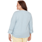 Plus Size Alfred Dunner Out Of The Blue Center Embroidery Blouse - image 2