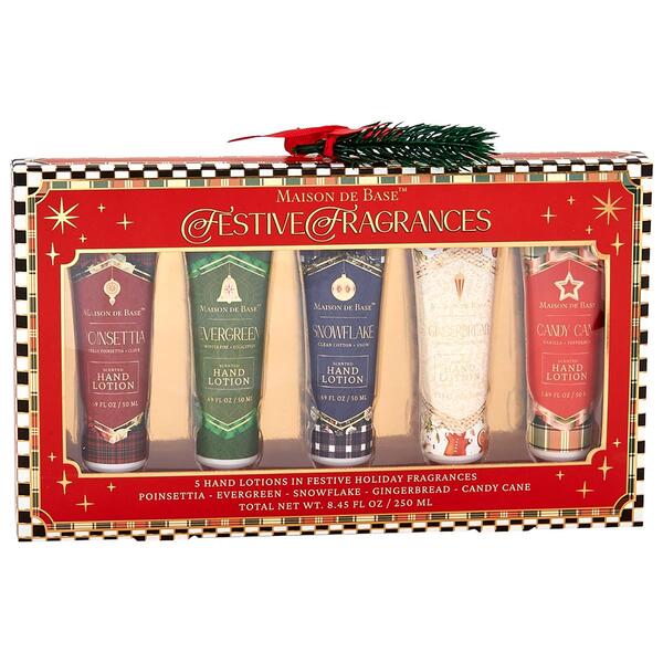 Maison De Base Festive Fragrances 5pc. Hand Lotion Set - image 