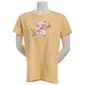 Womens Top Stitch by Morning Sun Bee Floral Buds Tee - image 2