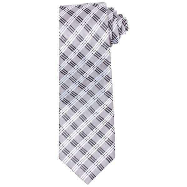 Boys Bill Blass Plaid - Grey/Black - image 