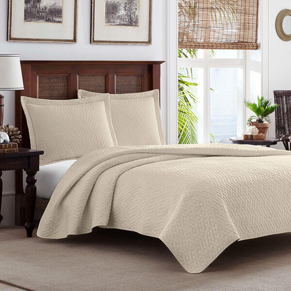 Tommy Bahama Solid Quilt Set - image 