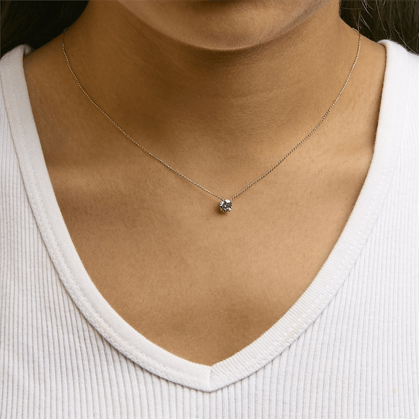 Haus of Brilliance 14kt. Gold Floating Lab Grown Diamond Necklace