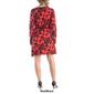 Womens 24/7 Comfort Apparel Floral Long Sleeve Fall Wrap Dress - image 2
