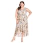 Plus Size R&M Richards V-Neck Floral Bolero Jacket Dress - image 4