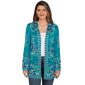 Petite Ruby Rd. Fall Flair Floral Open Front Sweater Cardigan - image 1