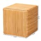 bali & pari Karina Bohemian Light Honey Rattan Footstool - image 5