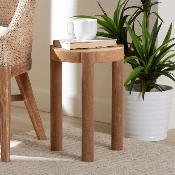 bali & pari Shadi Acacia Wood Multipurpose Accent Stool