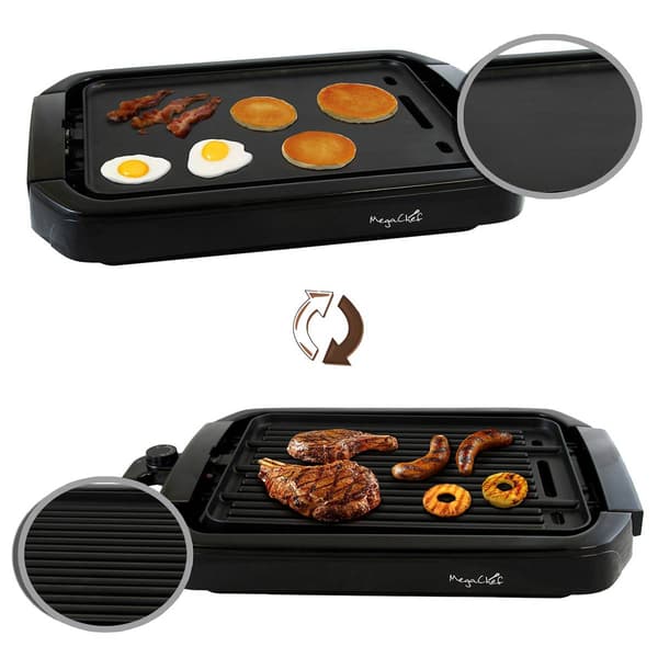 MegaChef Dual Surface Reversible Indoor Grill and Griddle